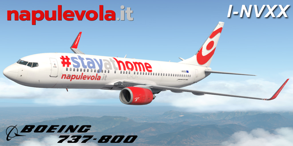 Boeing 737-800w #StayAtHome I-NVXX